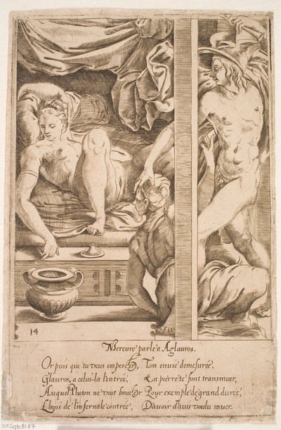 Mercury Visits Herse by Jacques Androuet Ducerceau d.Æ.