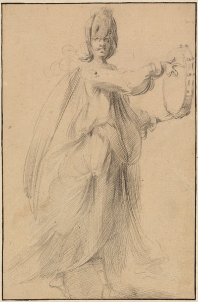 Dancer with a Tambourine by Jacques Bellange
