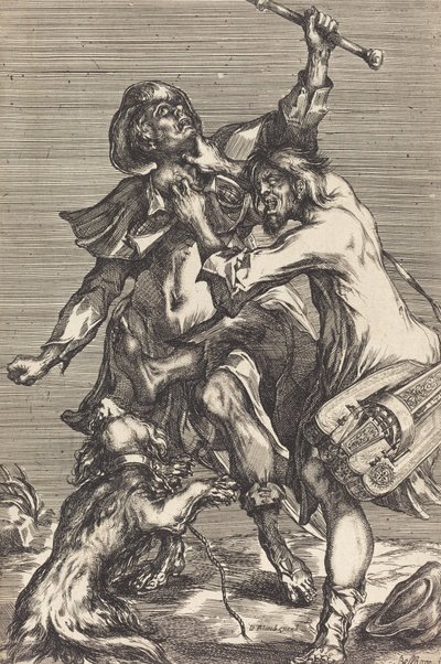 Fighting Beggars by Jacques Bellange