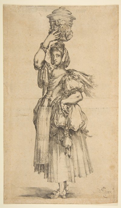 Gardener, from Hortulanae Series by Jacques Bellange