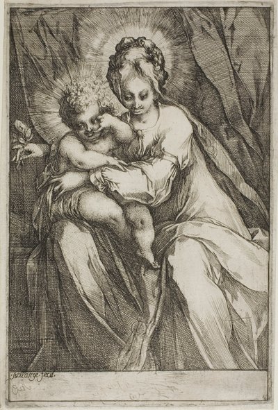 The Virgin and Child with a Rose by Jacques Bellange