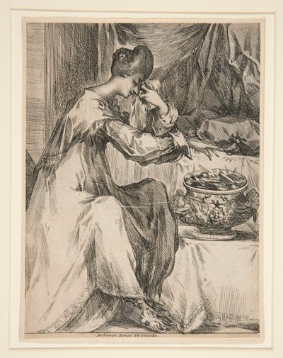 Woman at the Brazier by Jacques Bellange