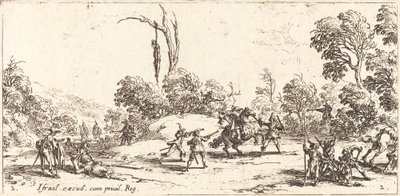 Attacking Travelers on the Highway by Jacques Callot