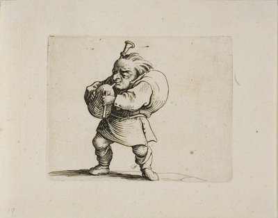 Bagpipe Player (from Varie Figure Gobbi) by Jacques Callot