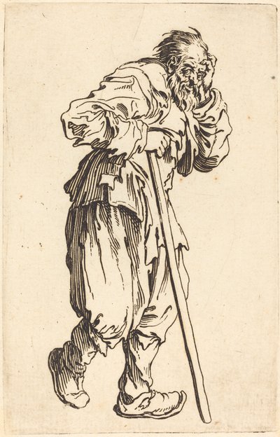 Beggar with a Stick by Jacques Callot