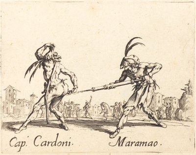 Cap. Cardoni and Maramao by Jacques Callot