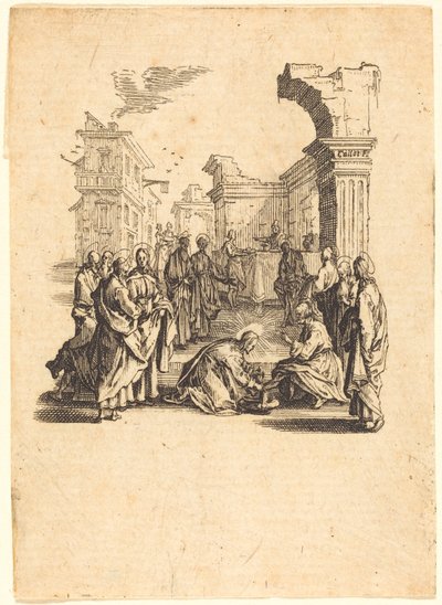 Christ Washing the Feet of the Apostles by Jacques Callot