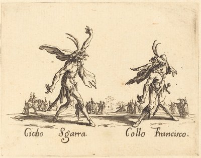 Cicho Sgarra and Collo Francisco by Jacques Callot