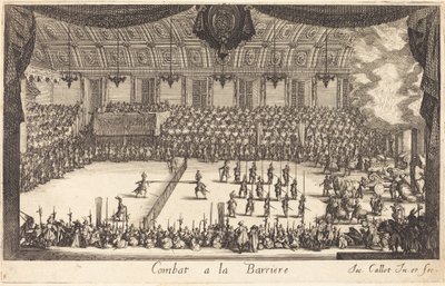 Combat at the Barrier by Jacques Callot