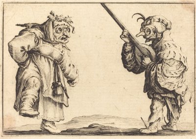 Dancers with Lute by Jacques Callot
