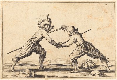 Duel with Swords by Jacques Callot