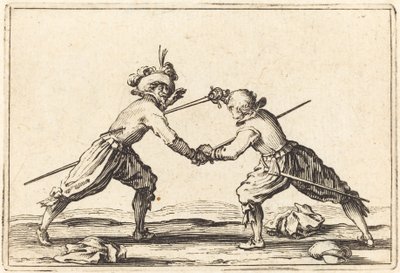 Duel with Swords by Jacques Callot