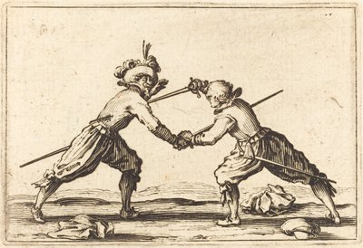 Duel with Swords by Jacques Callot