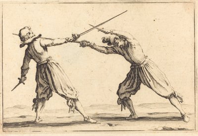 Duel with Swords and Daggers by Jacques Callot