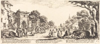 Dying Soldiers by the Roadside by Jacques Callot