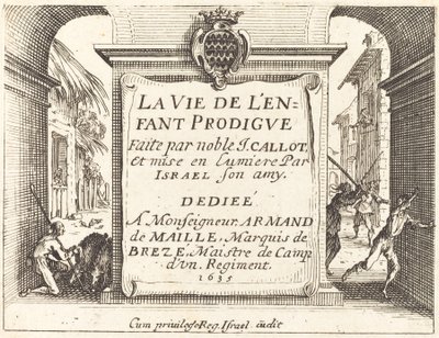 Frontispiece for The Prodigal Son by Jacques Callot