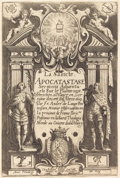 Frontispiece of the Holy Apocatastase by Jacques Callot