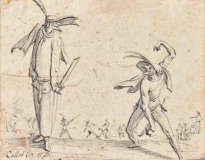 Gian Fritello and Ciurlo by Jacques Callot