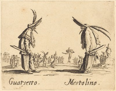 Guatsetto and Mestolino by Jacques Callot