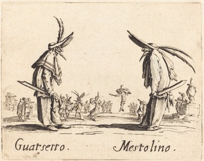 Guatsetto and Mestolino by Jacques Callot