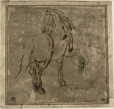 Horse, Seen Three-Quarters From the Rear by Jacques Callot