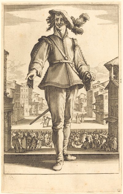 Il Capitano, or The Lover by Jacques Callot