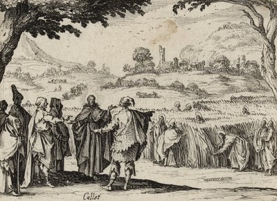 Jesus and the Pharisees, 1635 by Jacques Callot
