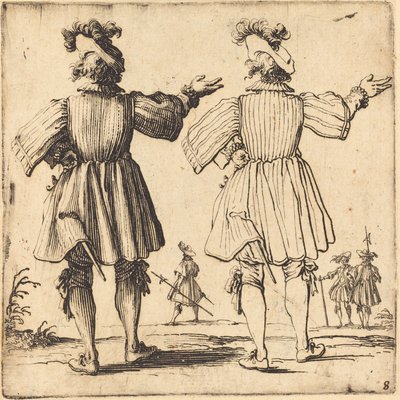 Officer with Plume, Seen from Behind by Jacques Callot