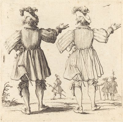 Officer with Plume, Seen from Behind by Jacques Callot