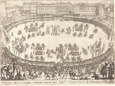 Parade in the Amphitheater by Jacques Callot