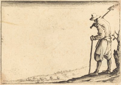 Peasant with Shovel on His Shoulder by Jacques Callot