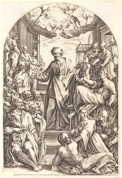 Peter Raising Tabitha by Jacques Callot