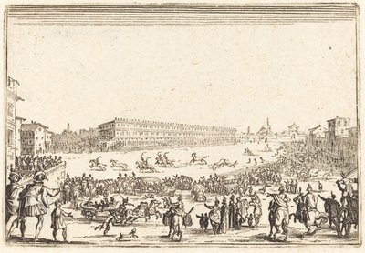 Piazza Near the Porta al Prato by Jacques Callot