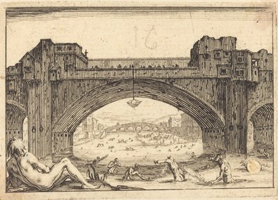 Ponte Vecchio, Florence by Jacques Callot