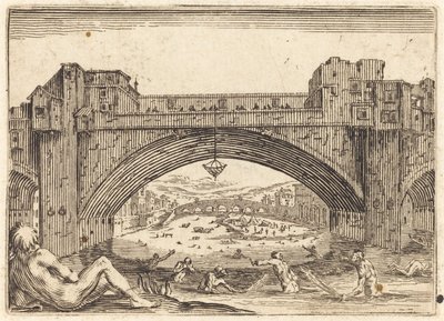 Ponte Vecchio, Florence by Jacques Callot