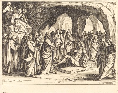 Raising of Lazarus by Jacques Callot