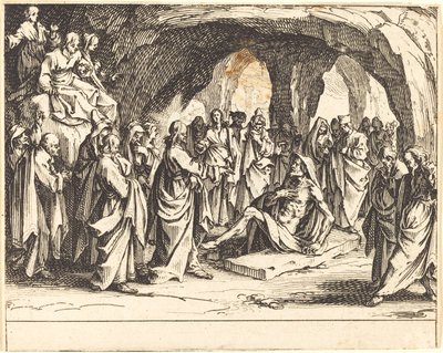 Raising of Lazarus by Jacques Callot