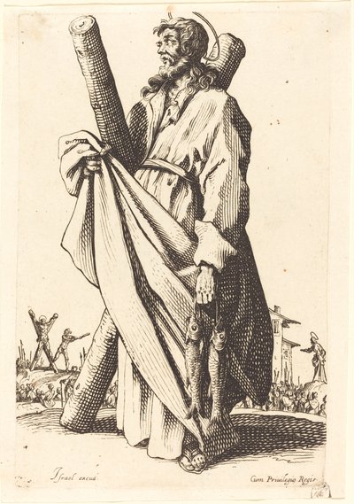 Saint Andrew by Jacques Callot