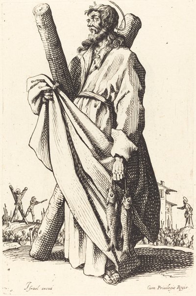 Saint Andrew by Jacques Callot