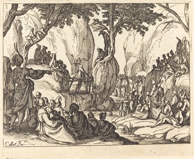 Saint John Preaching in the Desert by Jacques Callot