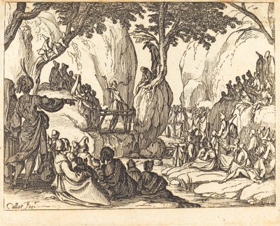 Saint John Preaching in the Desert by Jacques Callot