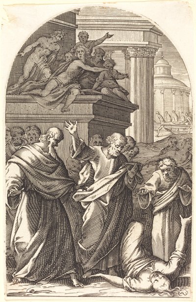 Sapphira Punished by Death by Jacques Callot