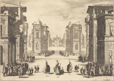 Solimano, Act I by Jacques Callot