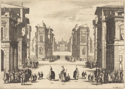 Solimano, Act I, 1620 by Jacques Callot