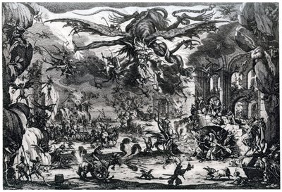 Temptation of St. Anthony, c1615-1635 by Jacques Callot