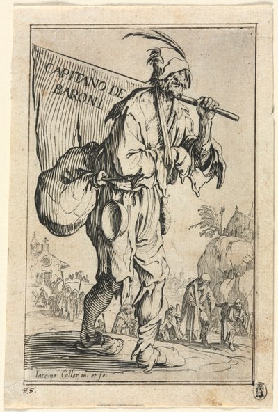 The Beggars: Frontispiece: Captain of the Barons by Jacques Callot