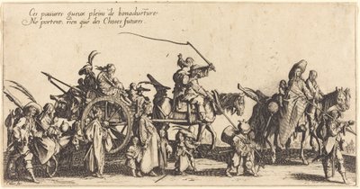 The Bohemians Marching: The Rear Guard by Jacques Callot