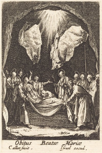 The Burial of the Virgin by Jacques Callot