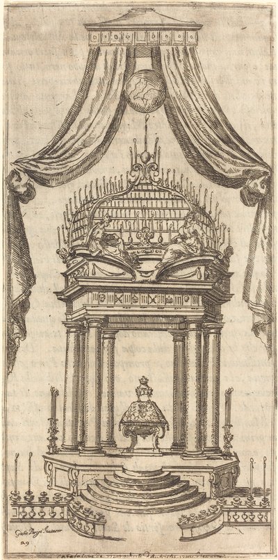 The Catafalque by Jacques Callot