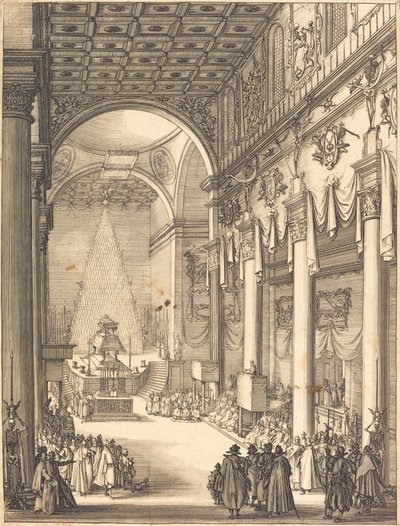 The Catafalque of the Emperor Mathias by Jacques Callot